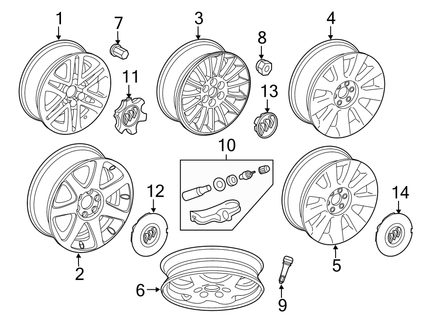 Buick Enclave Wheel 22830687 Jim Tubman Chevrolet Canada, Ottawa