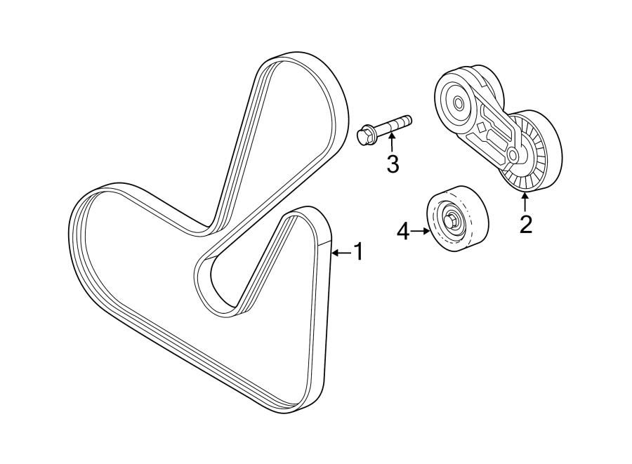 2013 Chevrolet Equinox Serpentine Belt 12634319 Jim Tubman