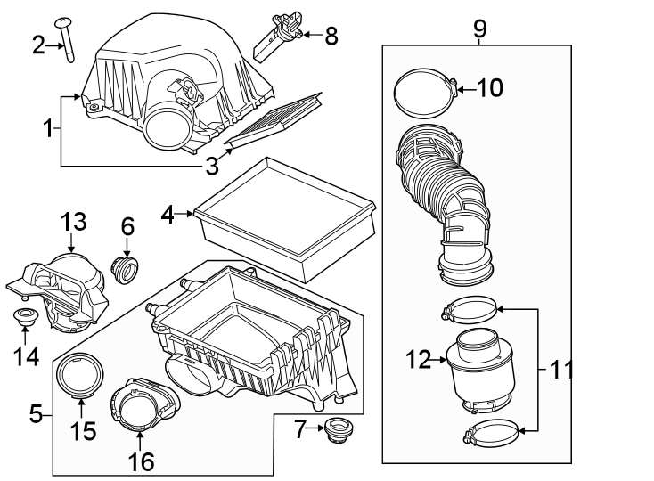 Buick Encore Air Filter. ELEMENT. An air filter for the air intake