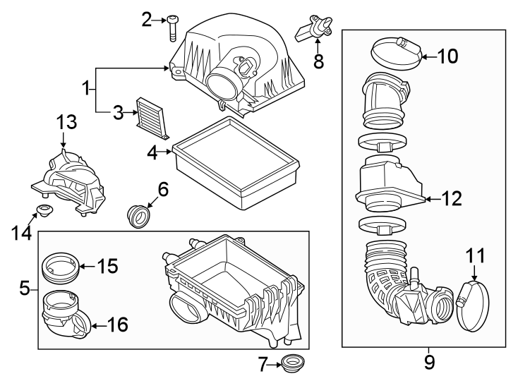 Buick Encore Air Filter. ELEMENT. An air filter for the air intake