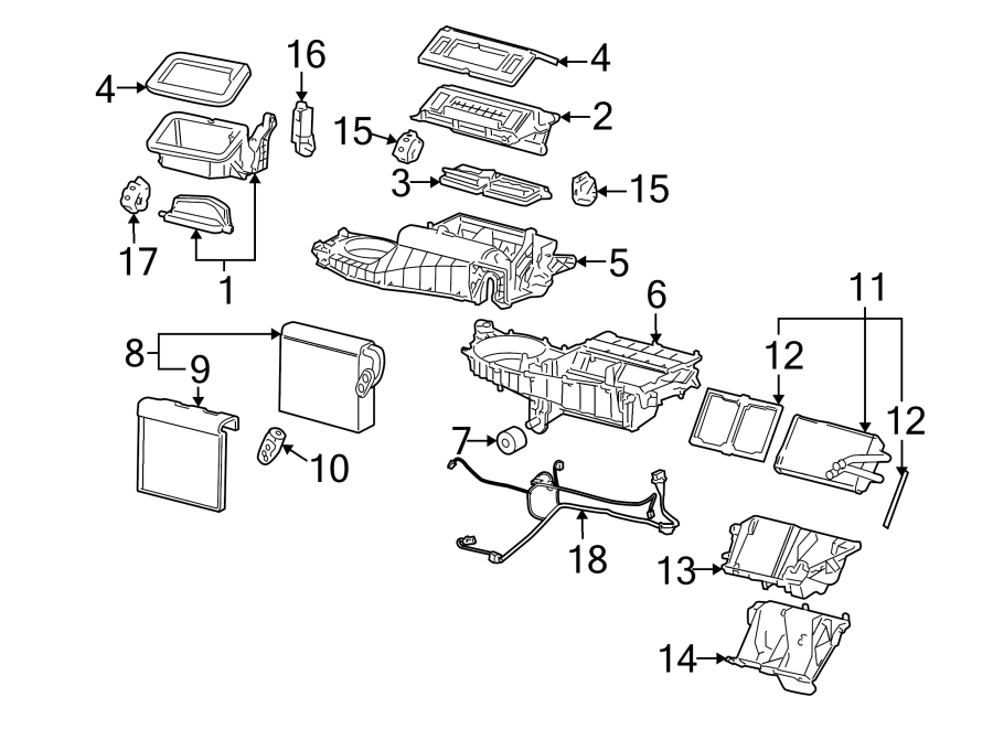 2012 Chevrolet Impala Actuator. Hvac. Door. Mode. Air Inlet. Assembly 