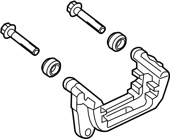 Chevrolet Cruze Disc Brake Caliper Bracket Support Rear